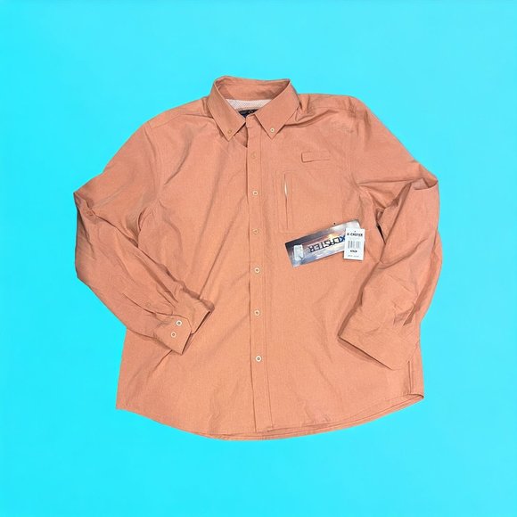 Xcaster X Caster Fishing Shirt Vented Long Sleeves Peach Sz XL NWT - Picture 1 of 4